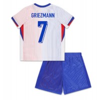 Frankrike Antoine Griezmann #7 Replika babykläder Bortaställ Barn EM 2024 Kortärmad (+ korta byxor)